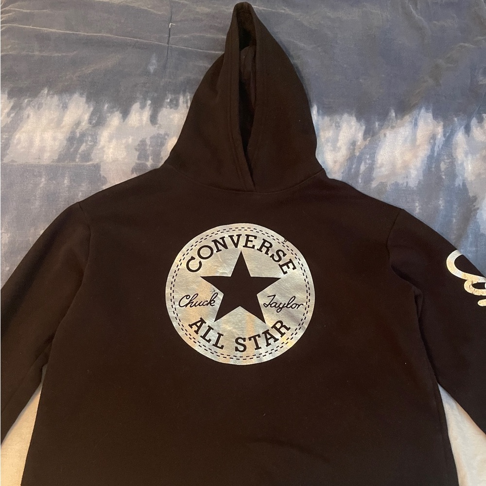 Kids Black Converse All-Stars Hoodie